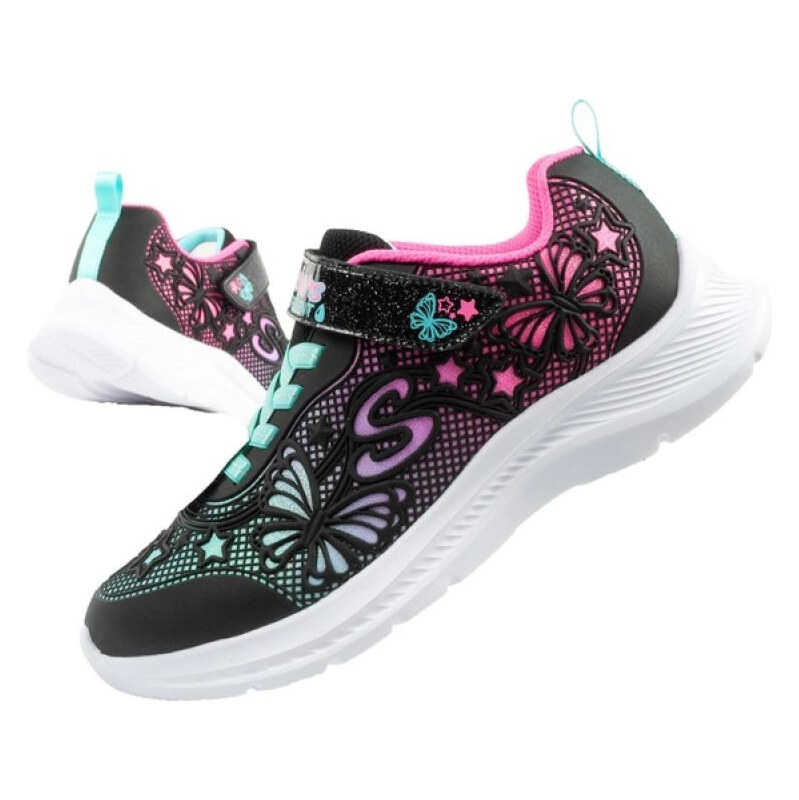 Detská športová obuv Skechers Jumpsters pre dievčatá lesklá 65725278