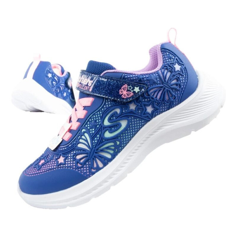 Detská športová obuv Skechers Jumpsters pre dievčatá lesklá 65725281