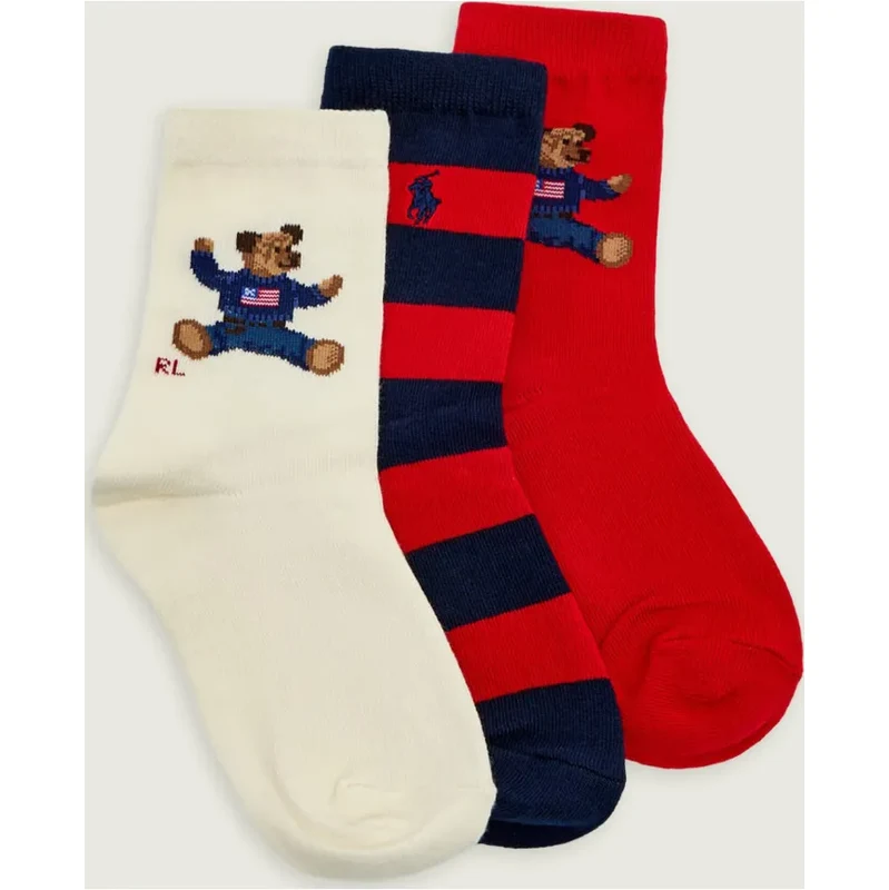 POLO RALPH LAUREN Ponožky 3-balenie SITTING BEAR 65617220