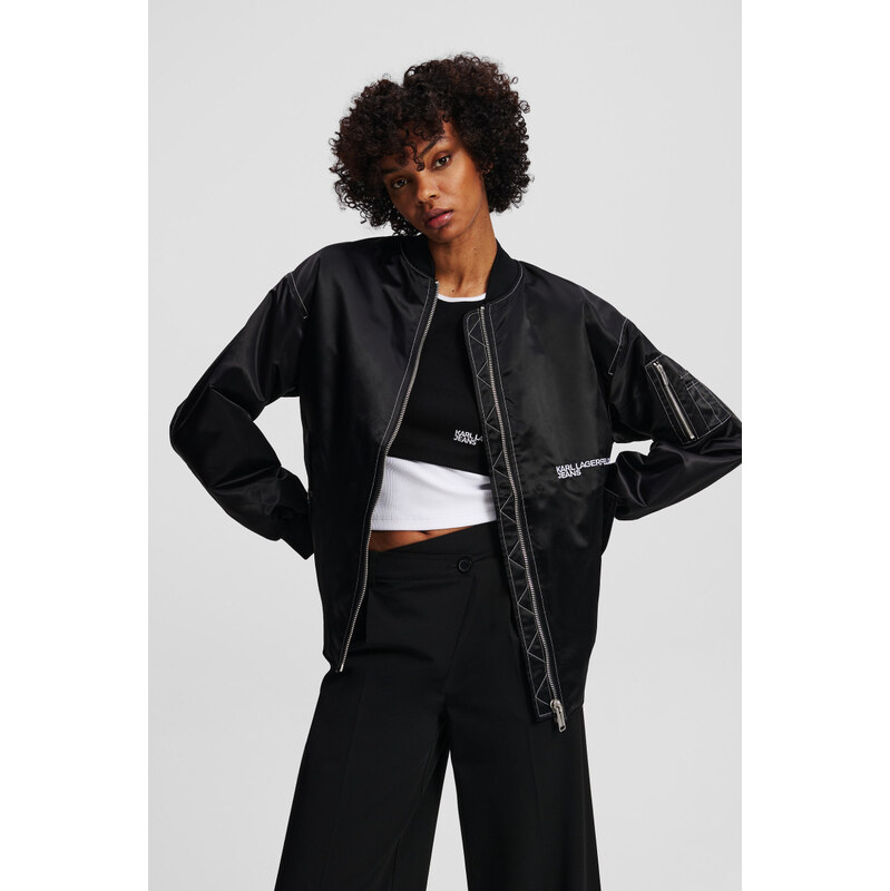 BUNDA KARL LAGERFELD JEANS KLJ OVERSIZED SATIN BOMBER 65617499