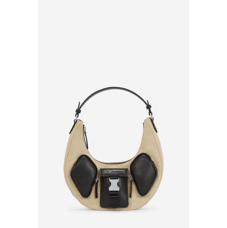 KABELKA KARL LAGERFELD JEANS KLJ CANVAS MIXED HALFMOON BAG 65617526