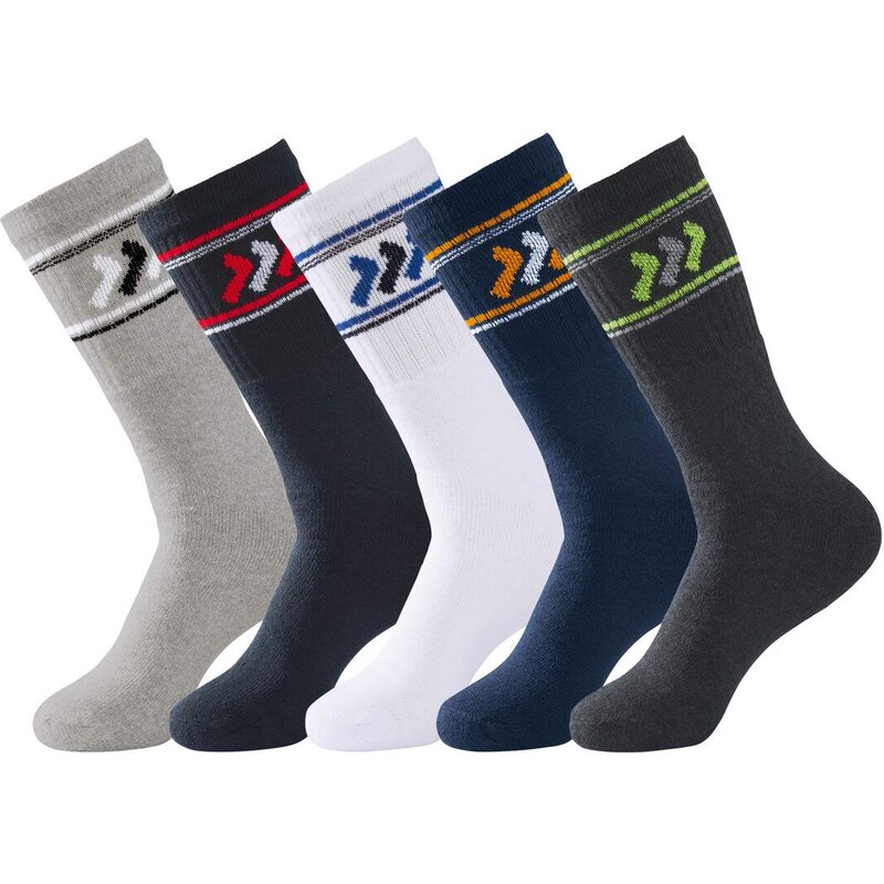 Sada 5 párov športových ponožiek Atlas For Men Sivá 65474711