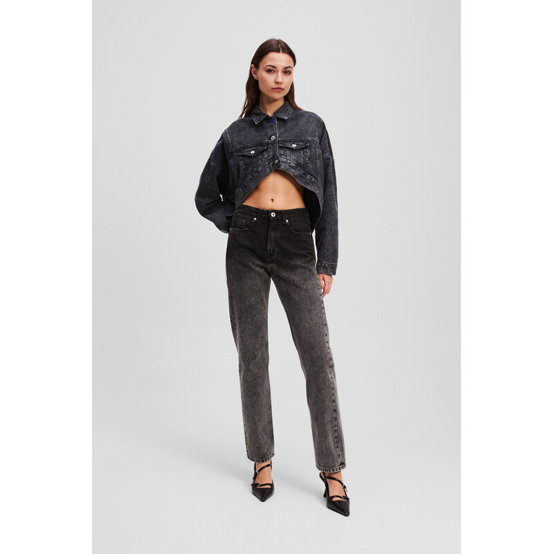 DŽÍNSY KARL LAGERFELD JEANS KLJ HR STRAIGHT OMBRE DENIM 65617483