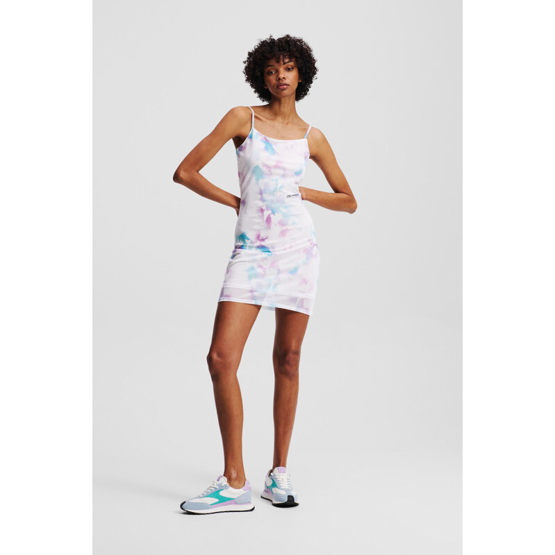 ŠATY KARL LAGERFELD JEANS KLJ MESH AOP SLIP DRESS 65617492