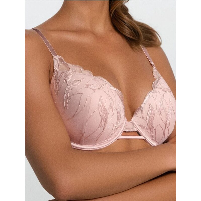 Sinsay - Push-Up podprsenka s vyšívanou čipkou a dekoratívnym chrbtom 65742039