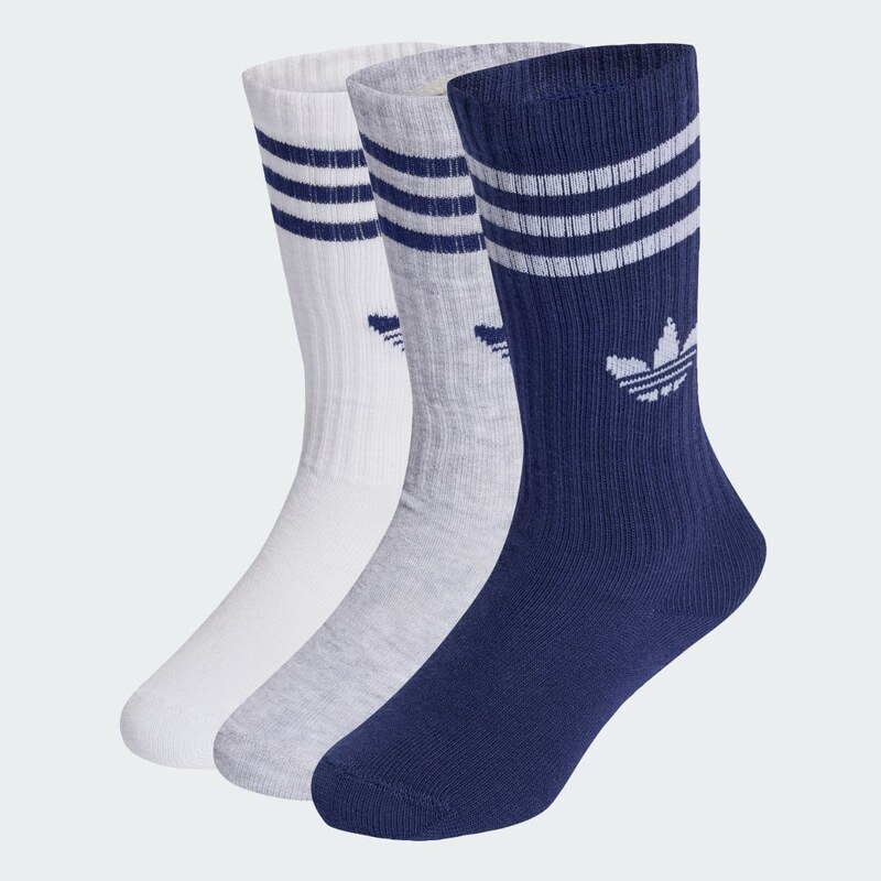 Adidas Detské klasické ponožky 3-pásikmi 6-balenie 65619037