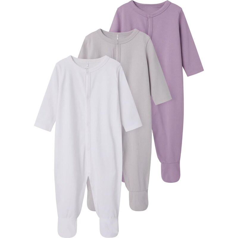 TWO SOON Pyžamo sivá / pastelovo fialová / purpurová 65644994