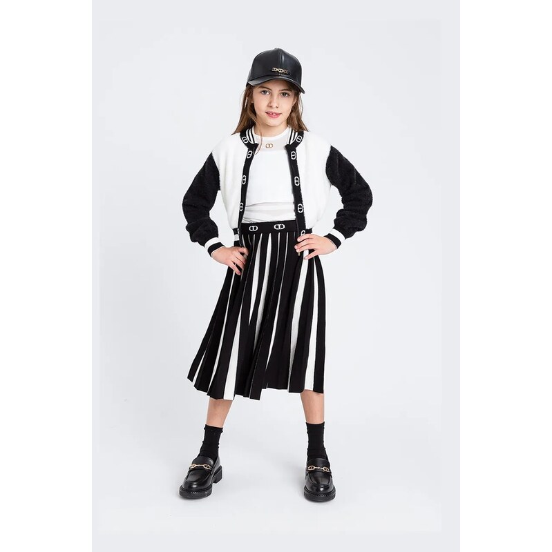 Detský kardigan s prímesou vlny Twinset 65619195