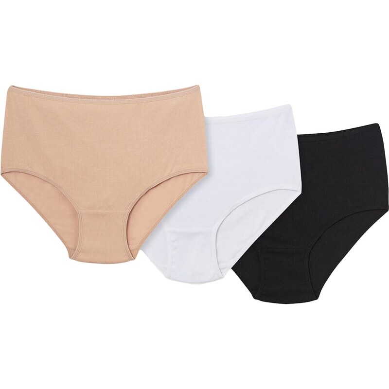 E-shop Dagi Nohavičky béžová / čierna / biela
