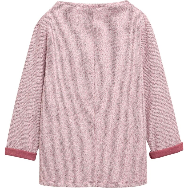 TOM TAILOR Mikina červená melírovaná 65679145