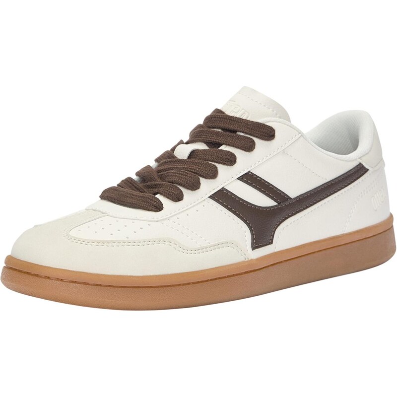 Pull&Bear Nízke tenisky svetlobéžová / tmavohnedá 65889249