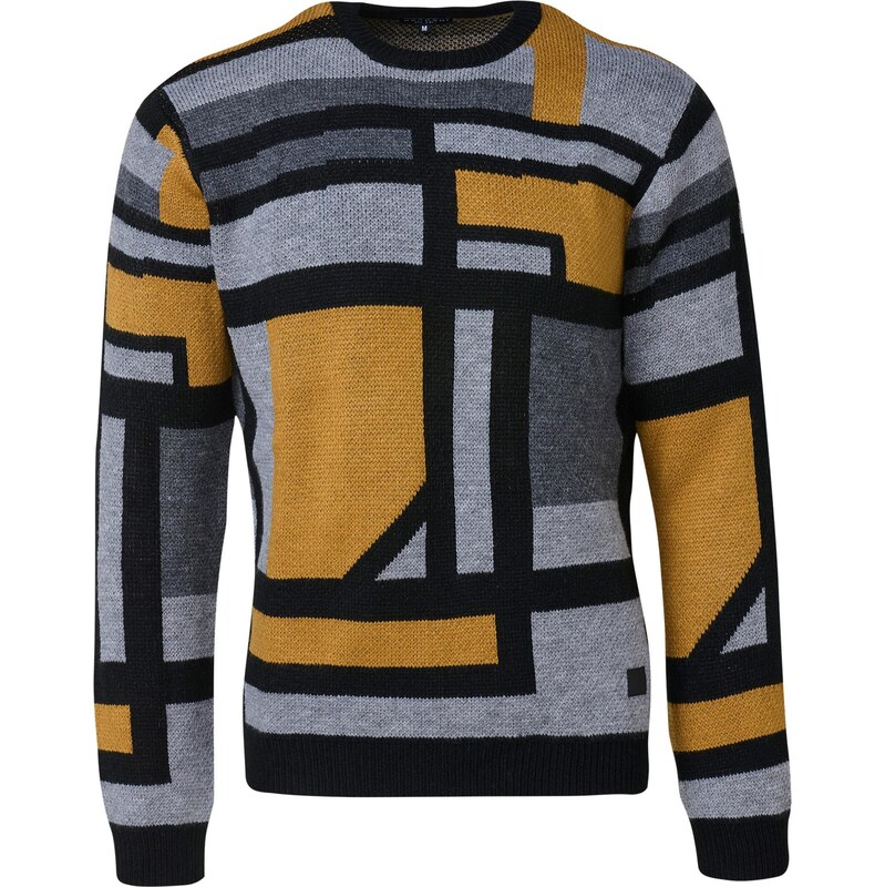 KOROSHI Sveter karí / sivá / tmavosivá / čierna 65889721