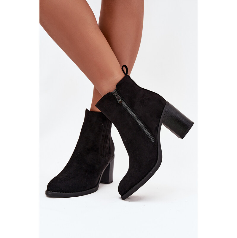 Boto Dámske členkové čižmy na podpätku Brevina 66474255