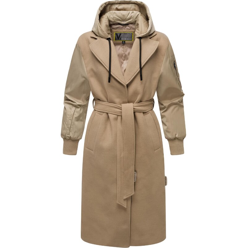 MARIKOO Prechodný kabát Tjadee 16 piesková 58412488