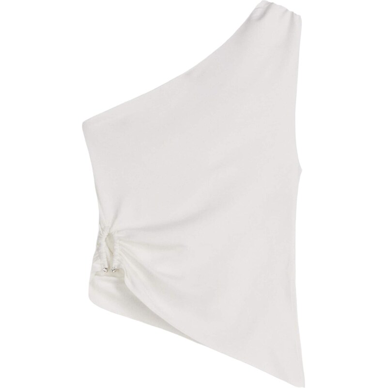 Bershka Top slonová kosť 65894949