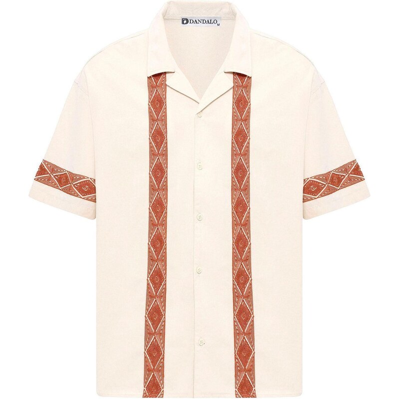 Dandalo Košeľa žltohnedá / homárová 65654067