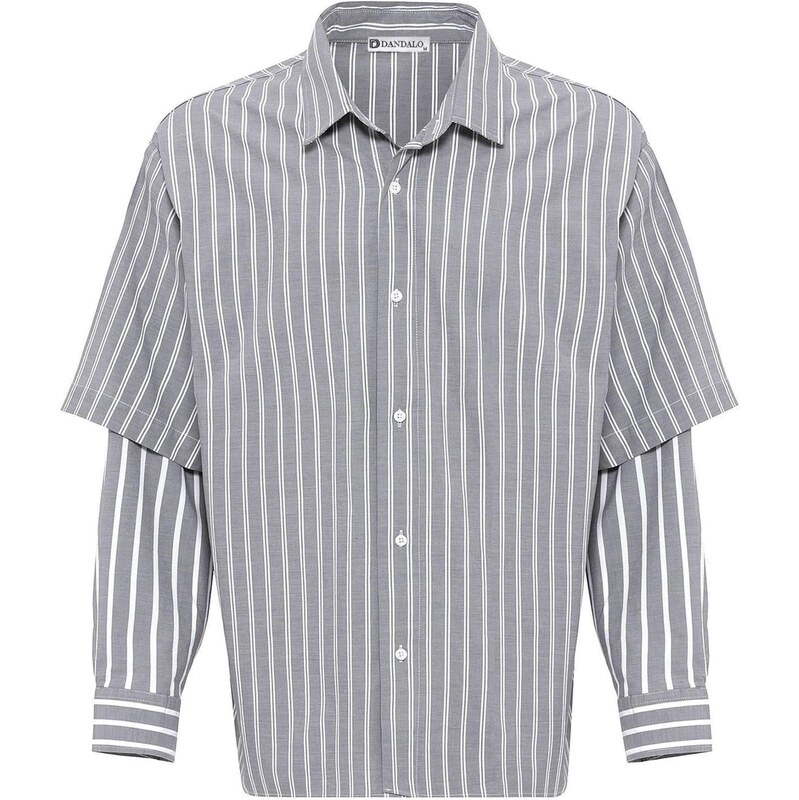 Dandalo Košeľa sivá / biela 65654075