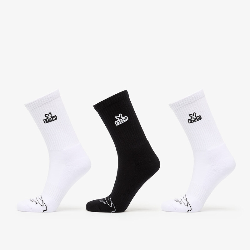 Ponožky Playboy x FTSHP Socks 3 Pack Black/ White 39-42 65623113