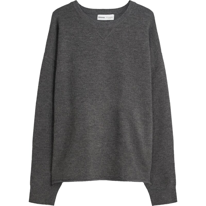 Bershka Sveter tmavosivá 65889214