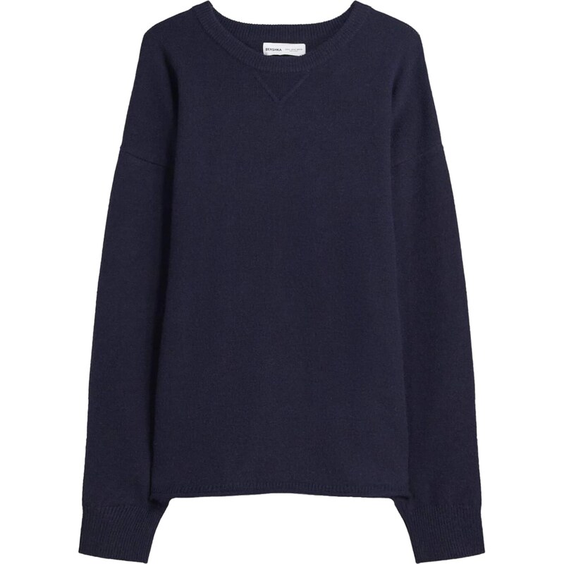 Bershka Sveter tmavomodrá 65889235