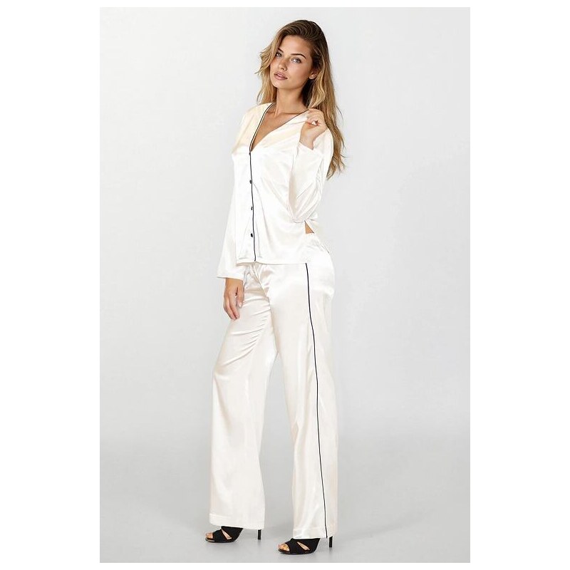 Kalimo Saténové pyžamo Termi ecru 13814881