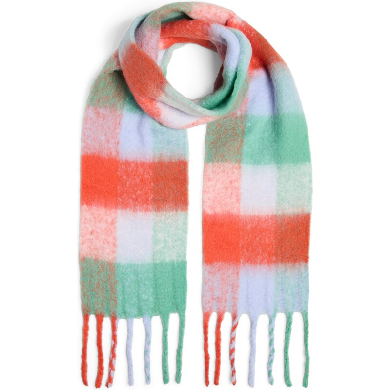 PIECES Šál BEA svetlomodrá / svetlozelená / tmavooranžová / oranžová 65890721
