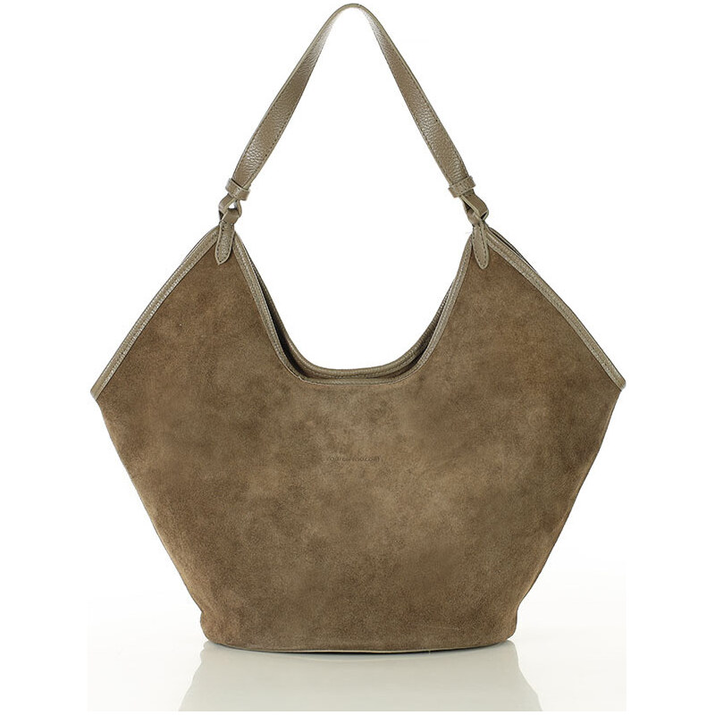 MARCO MAZZINI Dámska kabelka hobo z prírodnej kože | béžová s289b 65622130