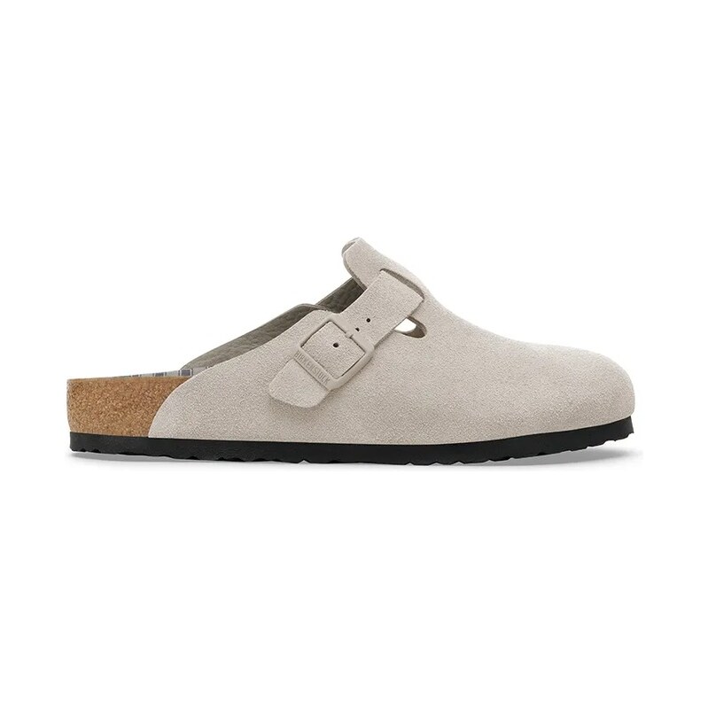 Semišové šľapky Birkenstock Boston Varsity 65666313