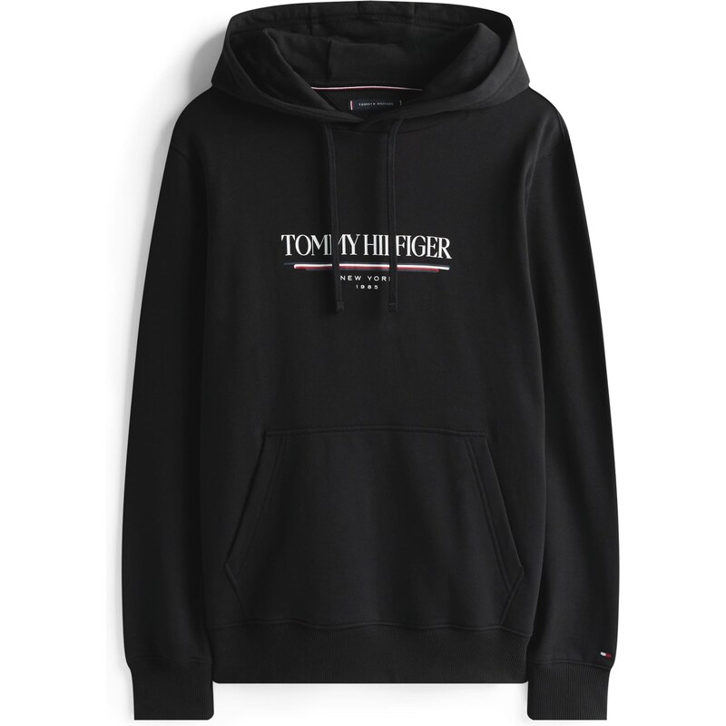 TOMMY HILFIGER Mikina Brand Love námornícka modrá / ohnivo červená / 64575760
