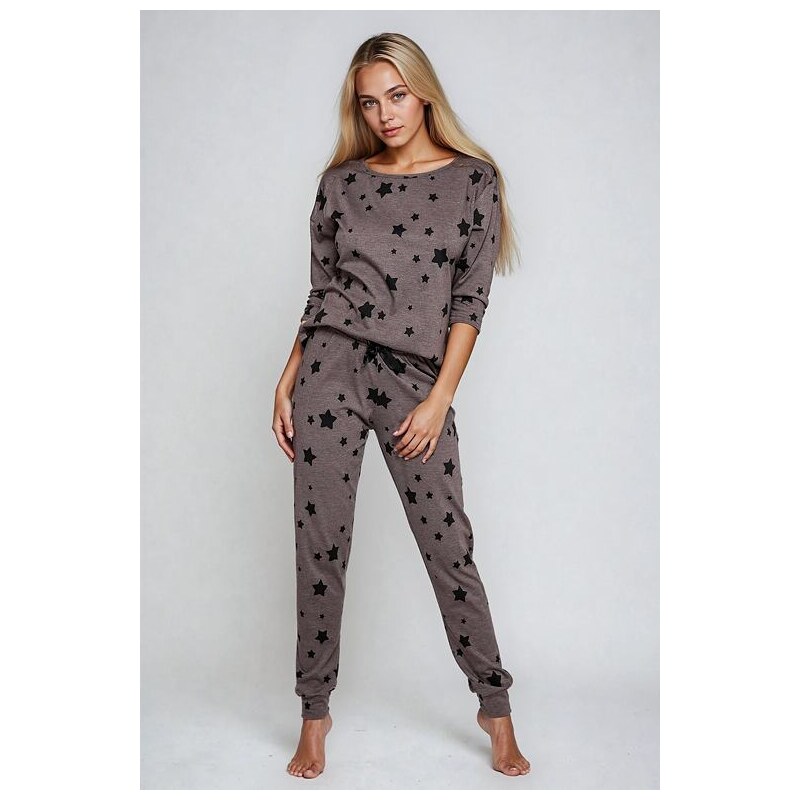Sensis Dámske pyžamo Woman star hnedé 25552079