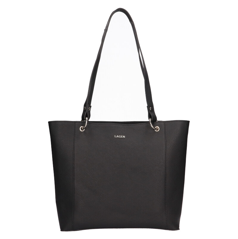 Lagen Dámska kožená kabelka BLC-222/2014 čierna 65626046