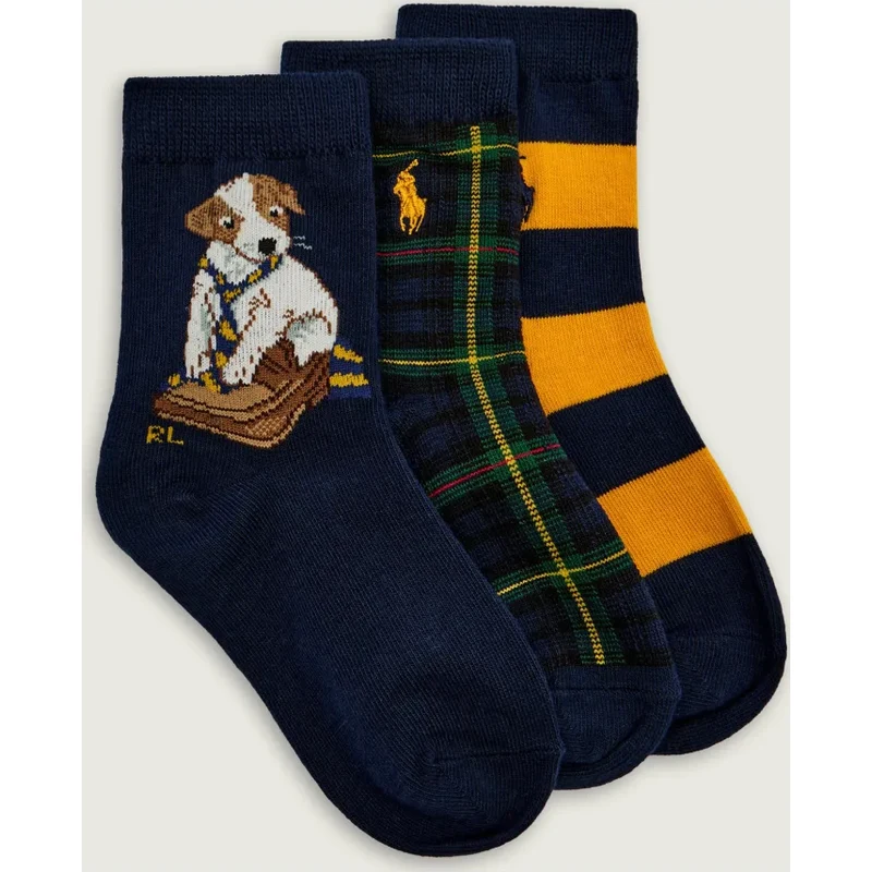 POLO RALPH LAUREN Ponožky 3-balenie PLACED DOG 65628380