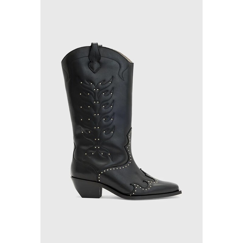 Kožené kovbojské topánky AllSaints Carina Boot 65633339