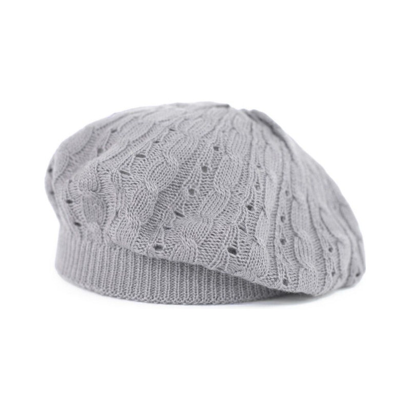 Artofpolo Dámsky romantický baret Ažur Šedý 65229489