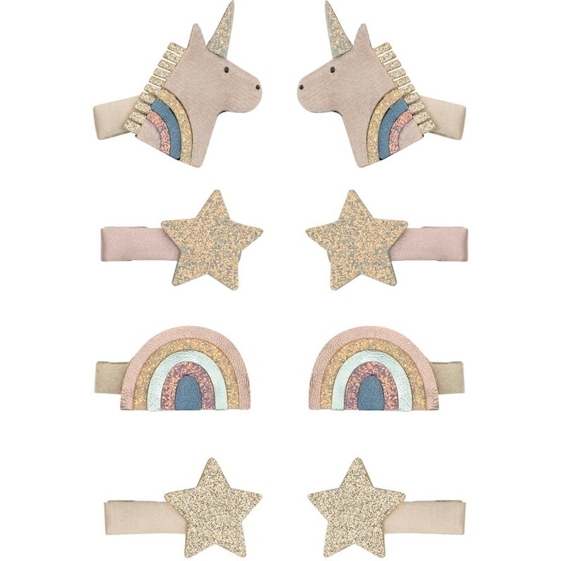 MIMI & LULA Sponky do vlasov Celeste Unicorn – sada 8 ks 65626259
