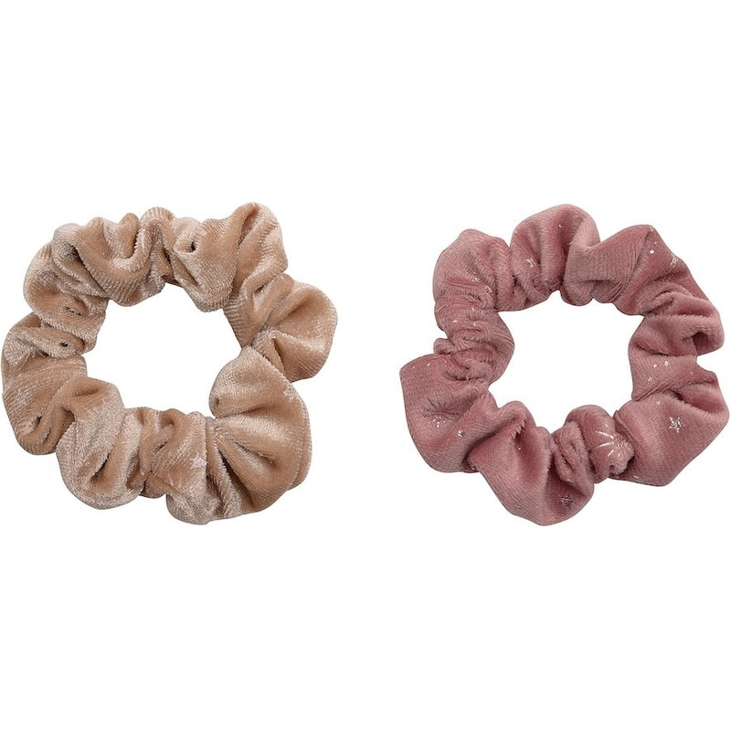 MIMI & LULA Gumičky do vlasov Velvet Soft Pink – set 2 ks 65626261