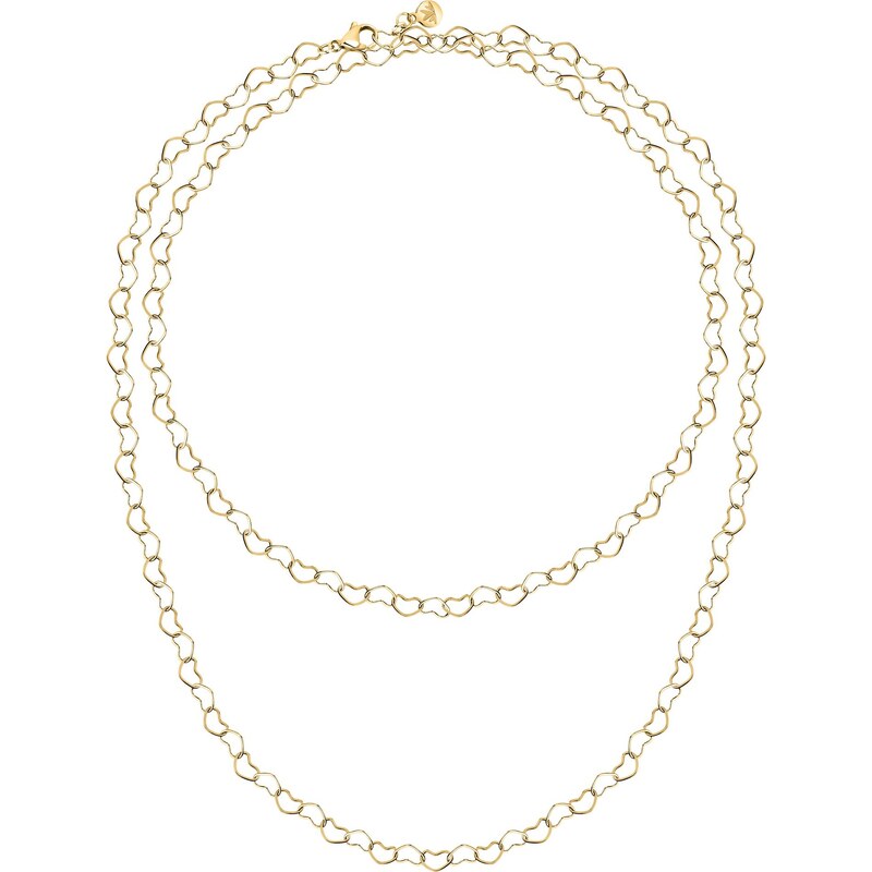 Morellato Dlhý pozlátený srdiečkový náhrdelník Intrecci SAZC18 66583784