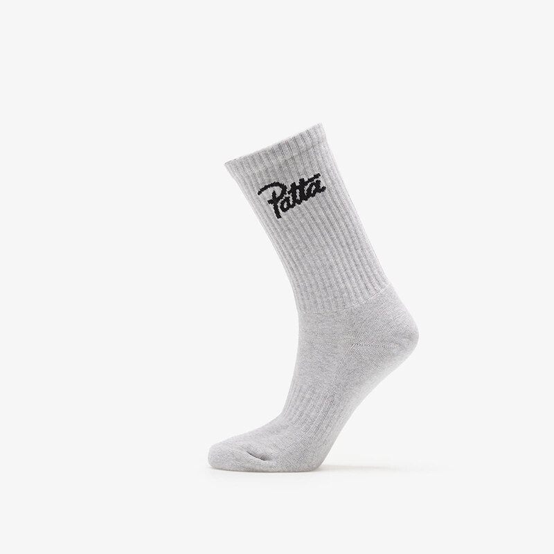 Ponožky Patta Script Logo Sports Sock Melange Grey 34-38 65627788