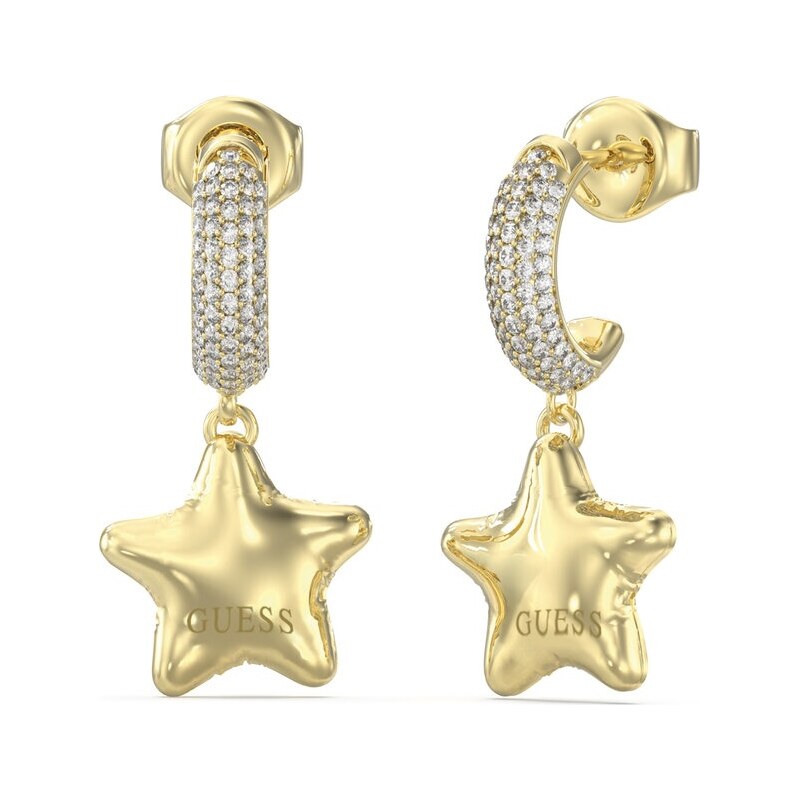 Guess Jedinečné náušnice s hviezdičkou Iconique JUBE05548JWYGT/U 66579080