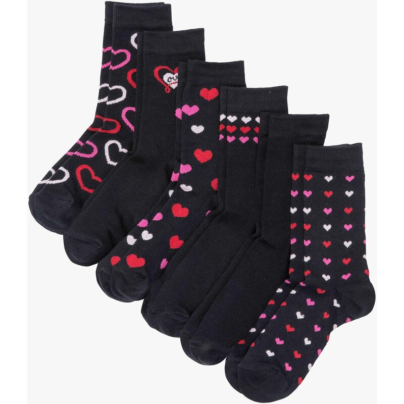 bonprix Dámske ponožky (6 ks) Bio bavlna, farba čierna 44789341