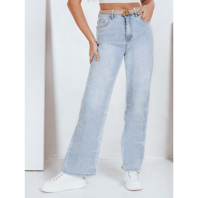 BASIC Svetlomodré dámske džínsy s rovnými nohavicami UY2820 65633539