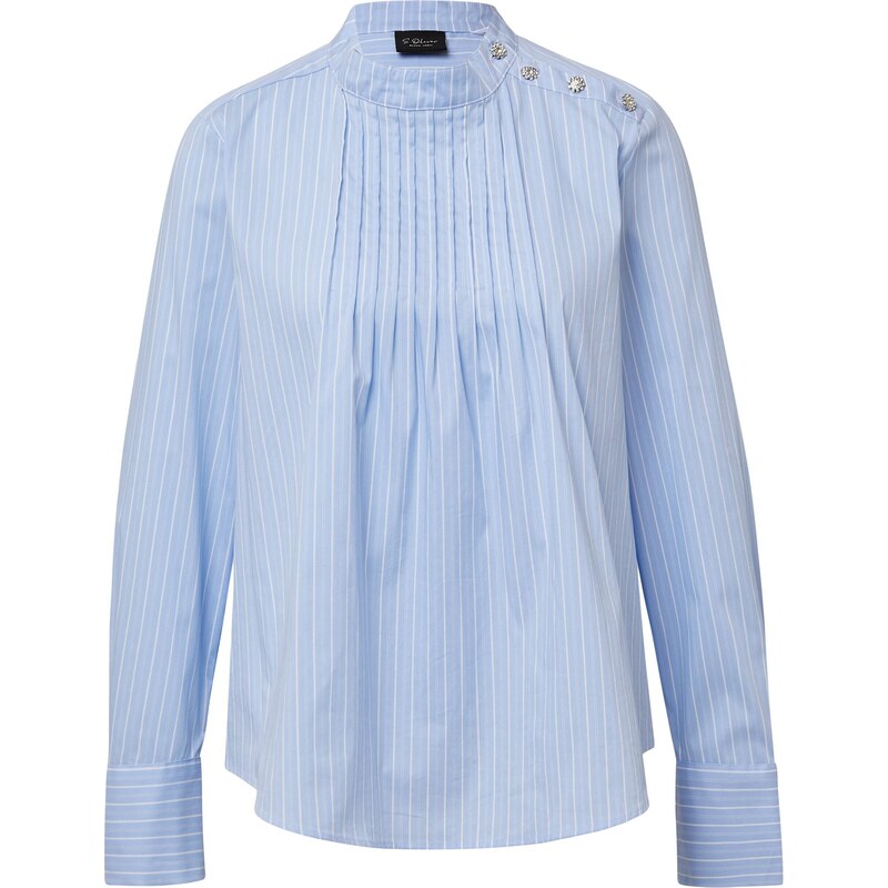 s.Oliver BLACK LABEL Blúzka svetlomodrá / biela 65885998