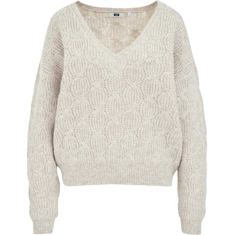WE Fashion Sveter sivobéžová 65893580