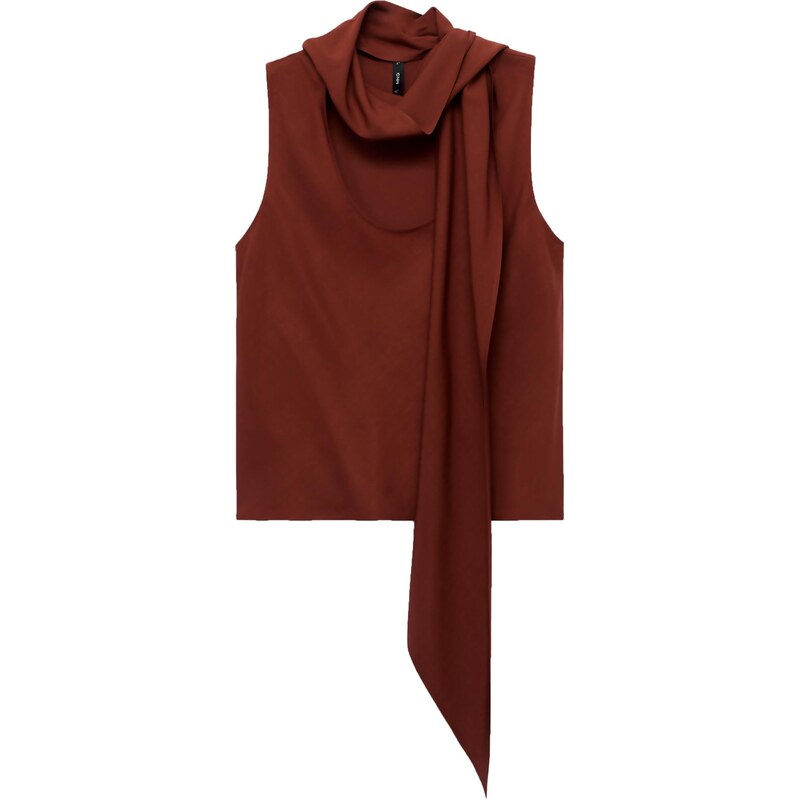 MANGO Blúzka LEMON karmínovo červená 65894701