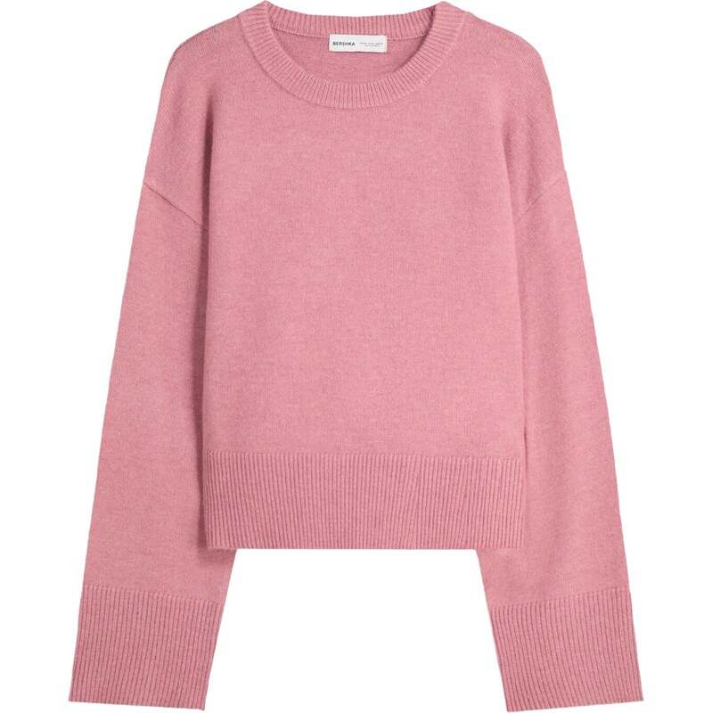Bershka Sveter staroružová 65774448