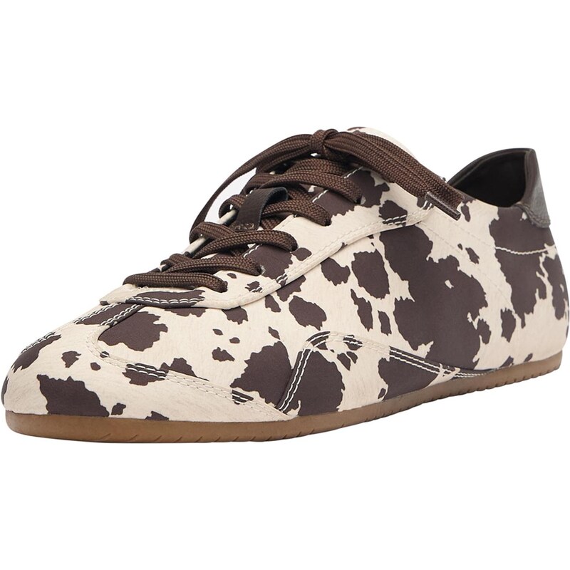 Pull&Bear Nízke tenisky krémová / čokoládová 65895026