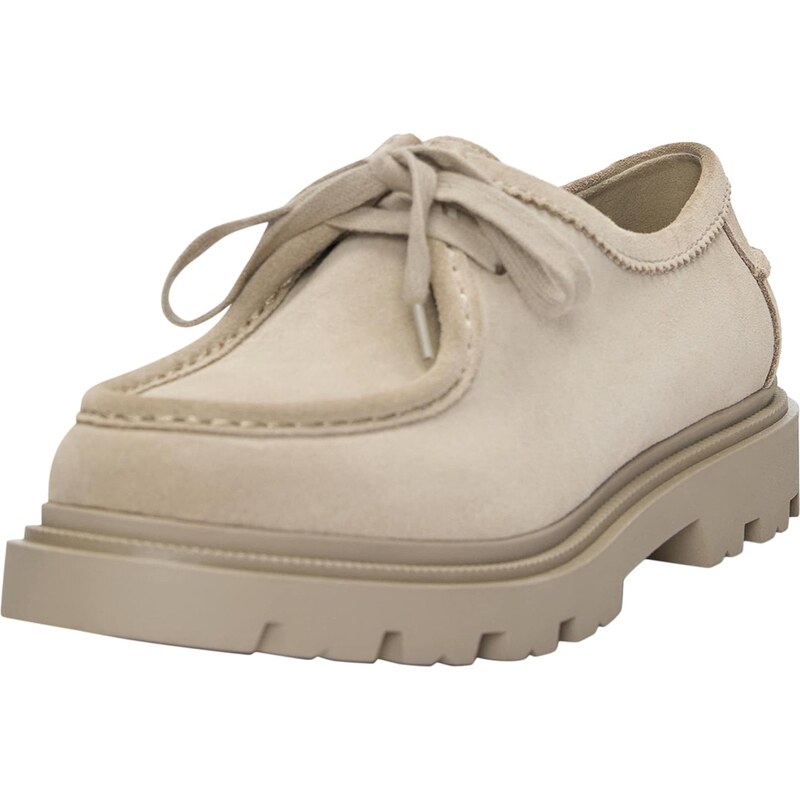 Pull&Bear Šnurovacie topánky béžová 65895422