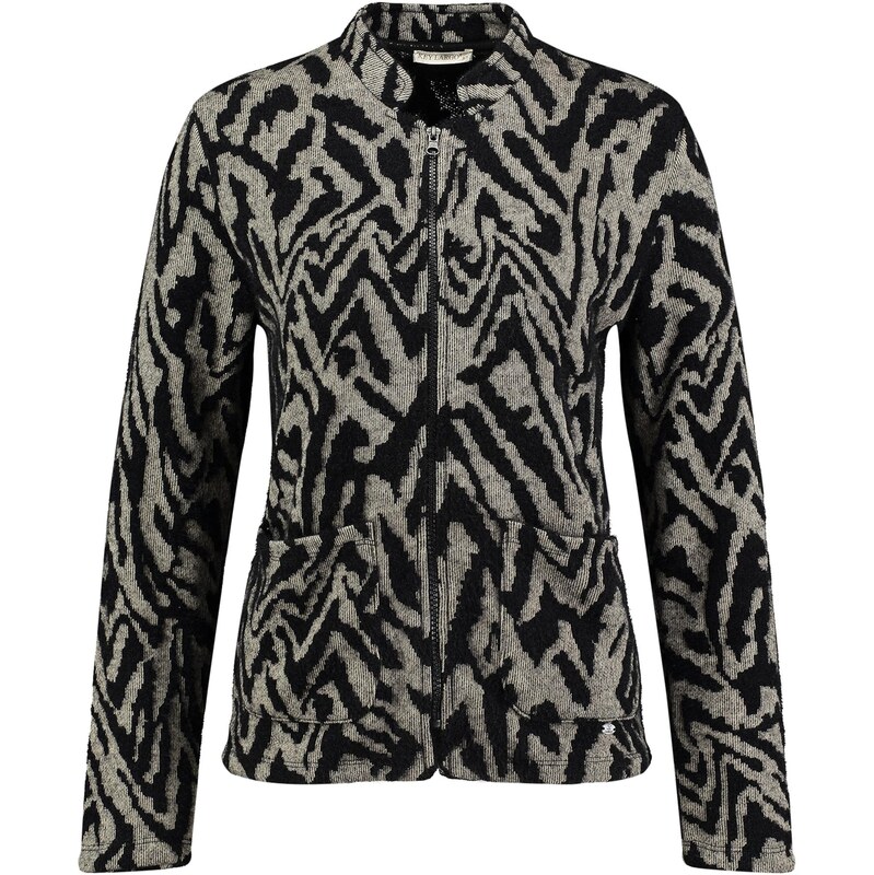 Key Largo Kardigán Cosmic sivá melírovaná / čierna 66057031