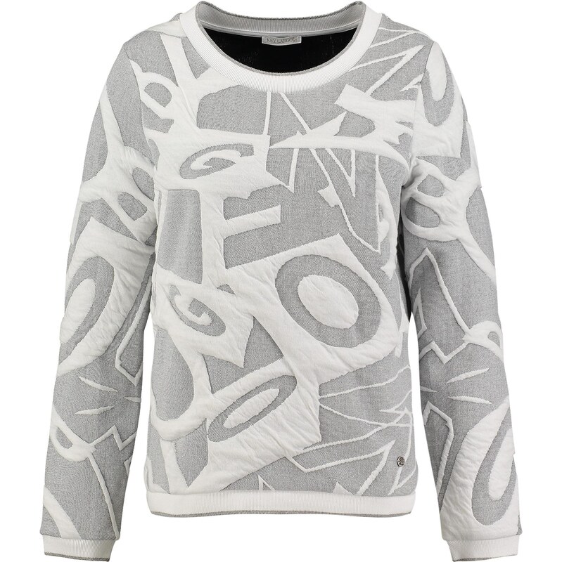 Key Largo Sveter Booklet sivá / šedobiela 66057035