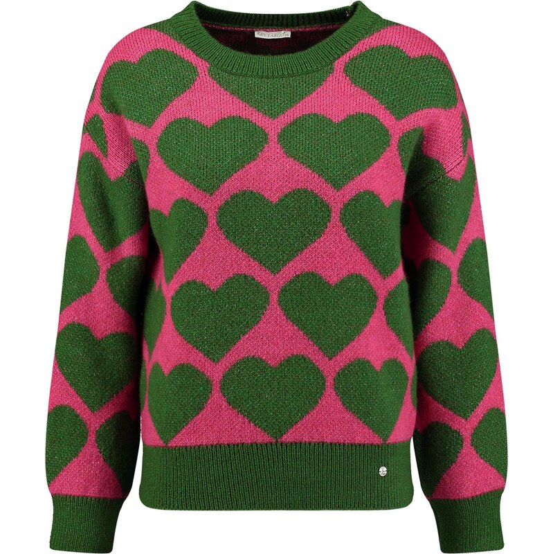 Key Largo Sveter Beat zelená / ružová 66057034